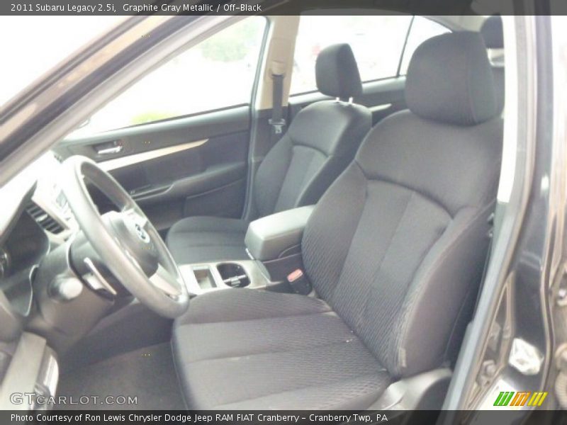 Graphite Gray Metallic / Off-Black 2011 Subaru Legacy 2.5i