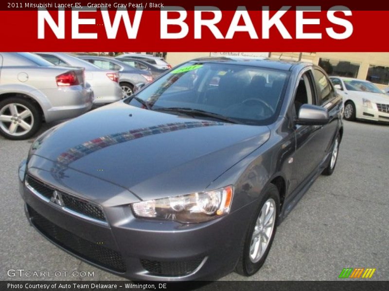 Graphite Gray Pearl / Black 2011 Mitsubishi Lancer ES