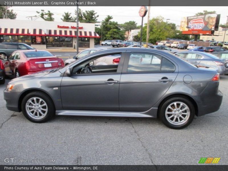 Graphite Gray Pearl / Black 2011 Mitsubishi Lancer ES