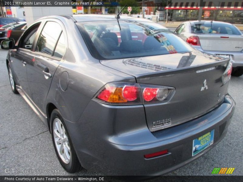 Graphite Gray Pearl / Black 2011 Mitsubishi Lancer ES