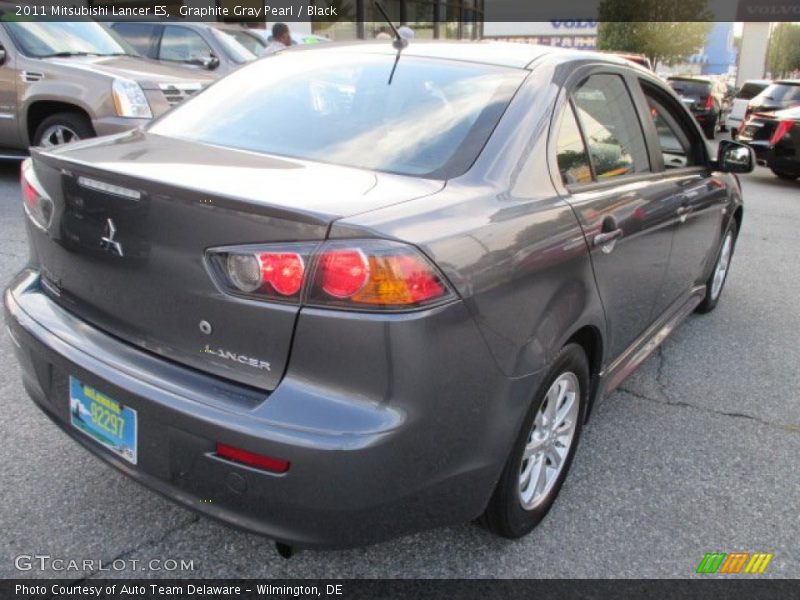 Graphite Gray Pearl / Black 2011 Mitsubishi Lancer ES