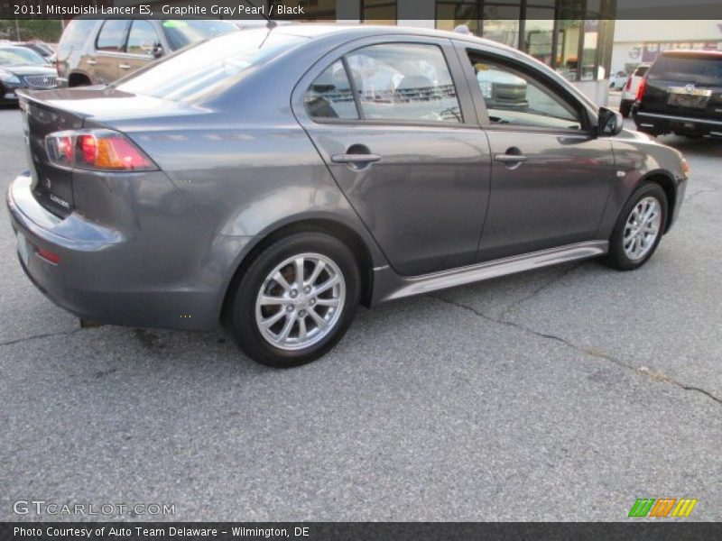 Graphite Gray Pearl / Black 2011 Mitsubishi Lancer ES