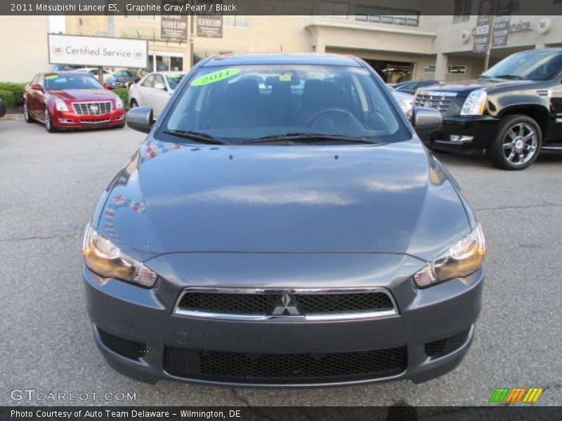 Graphite Gray Pearl / Black 2011 Mitsubishi Lancer ES
