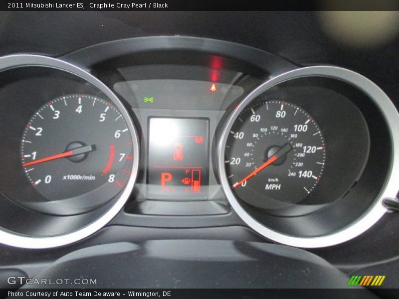 Graphite Gray Pearl / Black 2011 Mitsubishi Lancer ES