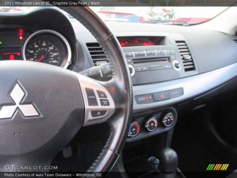 Graphite Gray Pearl / Black 2011 Mitsubishi Lancer ES