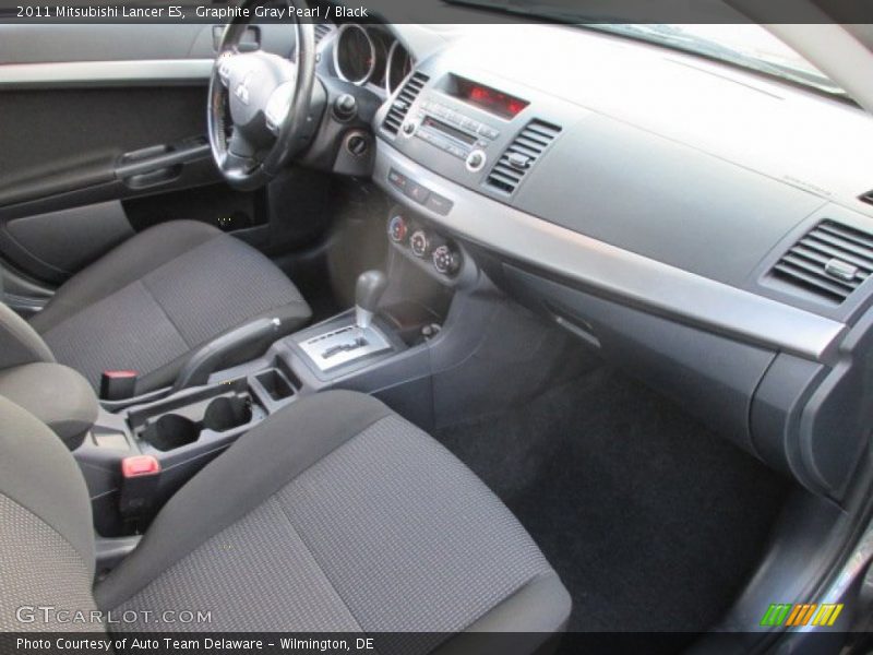 Graphite Gray Pearl / Black 2011 Mitsubishi Lancer ES