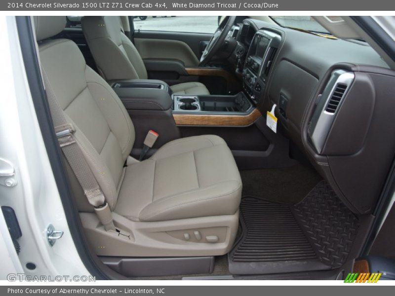 White Diamond Tricoat / Cocoa/Dune 2014 Chevrolet Silverado 1500 LTZ Z71 Crew Cab 4x4