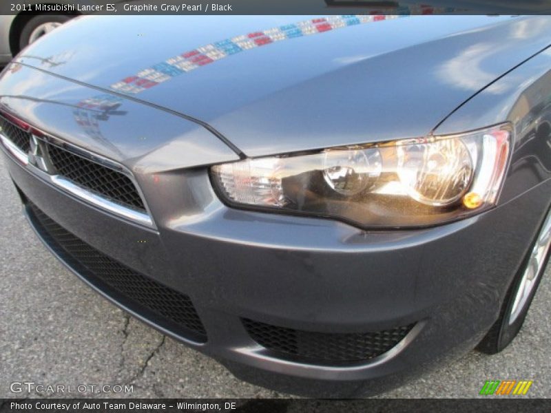 Graphite Gray Pearl / Black 2011 Mitsubishi Lancer ES