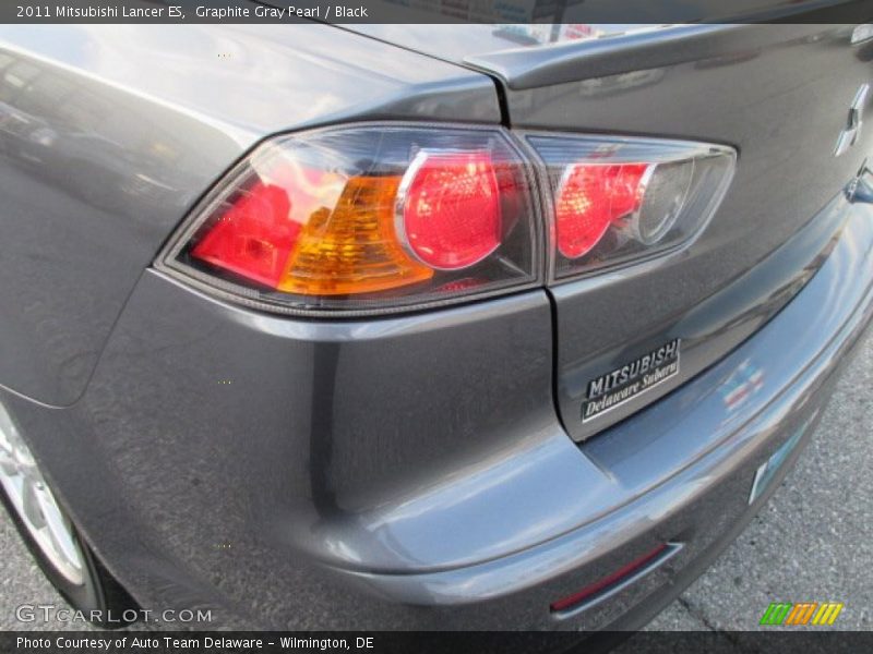 Graphite Gray Pearl / Black 2011 Mitsubishi Lancer ES