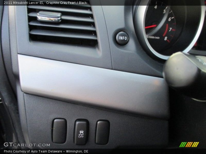 Graphite Gray Pearl / Black 2011 Mitsubishi Lancer ES