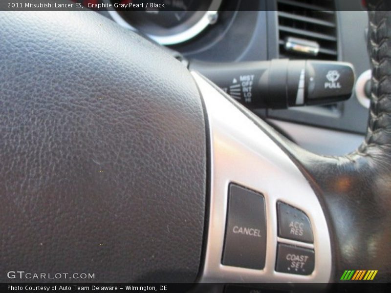 Graphite Gray Pearl / Black 2011 Mitsubishi Lancer ES
