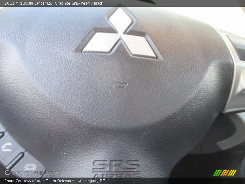 Graphite Gray Pearl / Black 2011 Mitsubishi Lancer ES