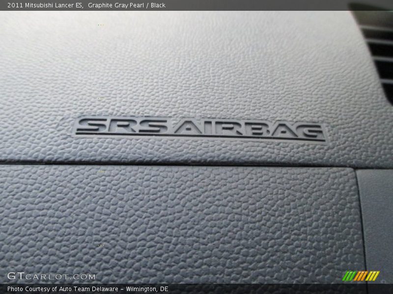 Graphite Gray Pearl / Black 2011 Mitsubishi Lancer ES