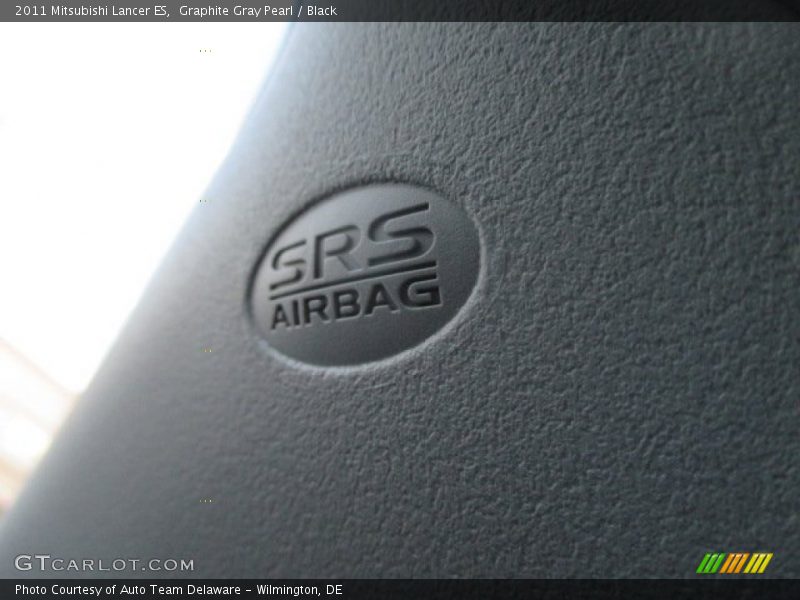 Graphite Gray Pearl / Black 2011 Mitsubishi Lancer ES