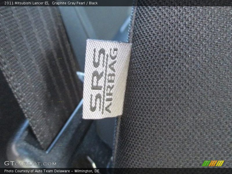 Graphite Gray Pearl / Black 2011 Mitsubishi Lancer ES