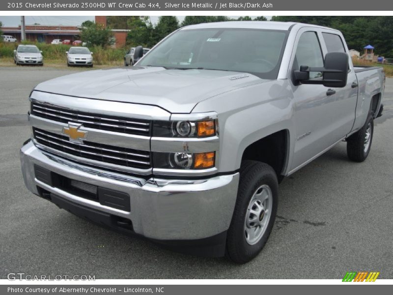 Silver Ice Metallic / Jet Black/Dark Ash 2015 Chevrolet Silverado 2500HD WT Crew Cab 4x4
