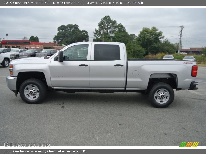 Silver Ice Metallic / Jet Black/Dark Ash 2015 Chevrolet Silverado 2500HD WT Crew Cab 4x4