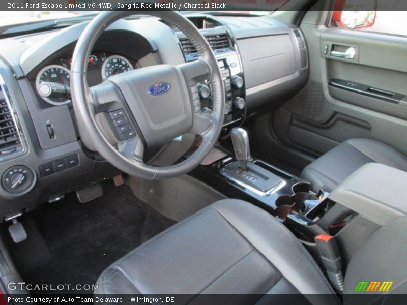 Sangria Red Metallic / Charcoal Black 2011 Ford Escape Limited V6 4WD