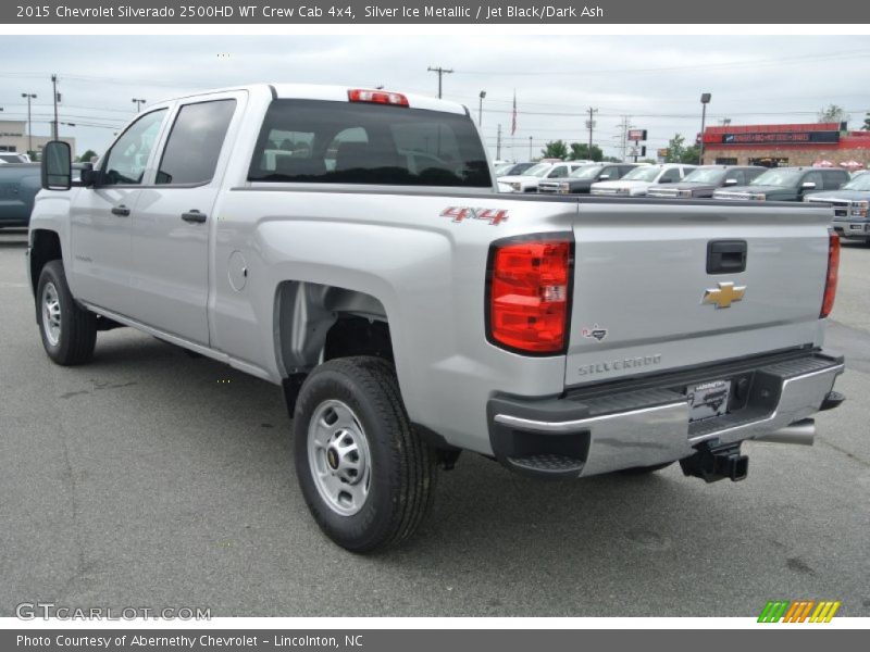 Silver Ice Metallic / Jet Black/Dark Ash 2015 Chevrolet Silverado 2500HD WT Crew Cab 4x4