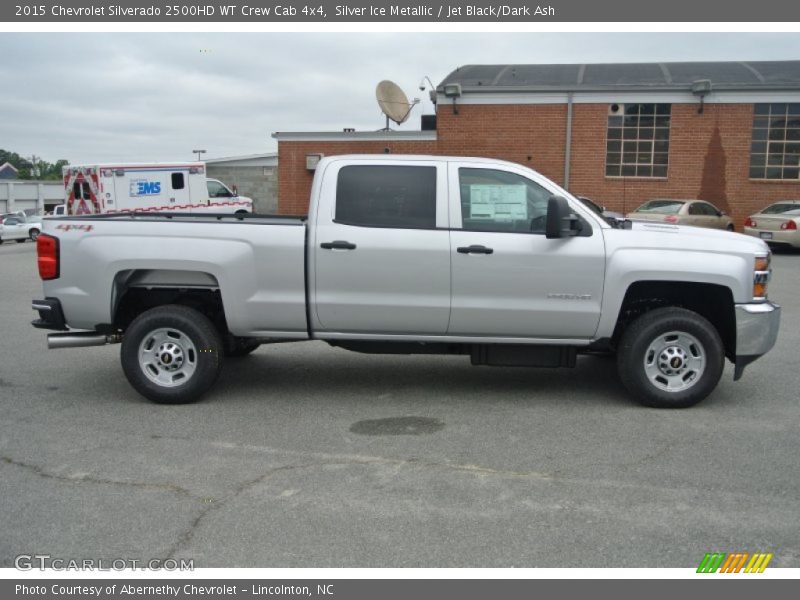 Silver Ice Metallic / Jet Black/Dark Ash 2015 Chevrolet Silverado 2500HD WT Crew Cab 4x4