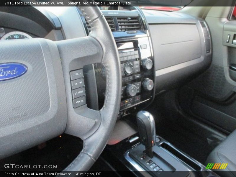 Sangria Red Metallic / Charcoal Black 2011 Ford Escape Limited V6 4WD