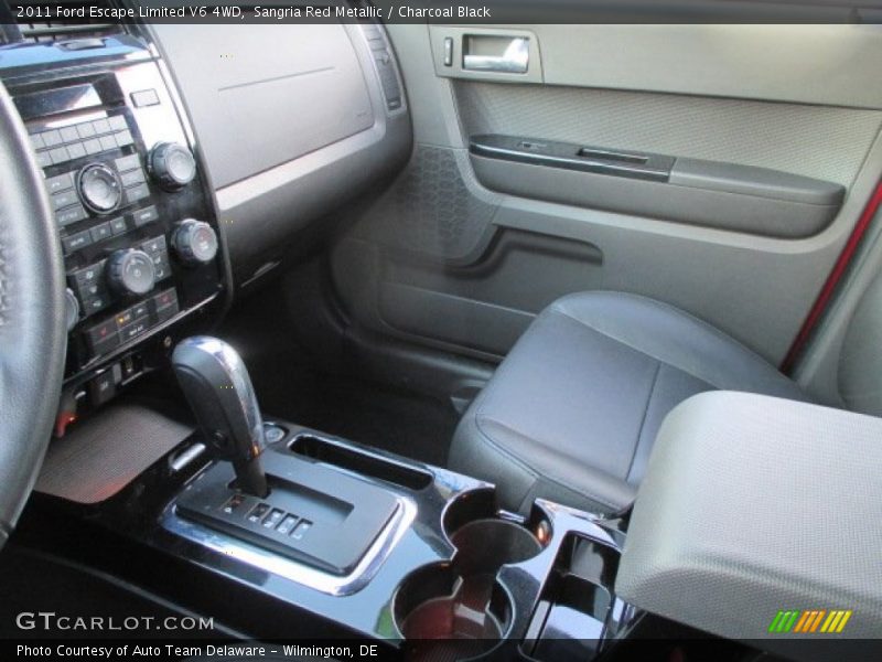 Sangria Red Metallic / Charcoal Black 2011 Ford Escape Limited V6 4WD