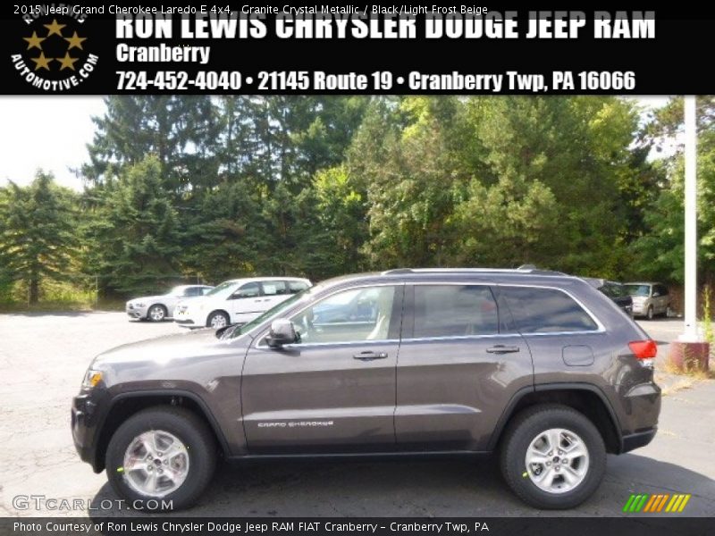 Granite Crystal Metallic / Black/Light Frost Beige 2015 Jeep Grand Cherokee Laredo E 4x4