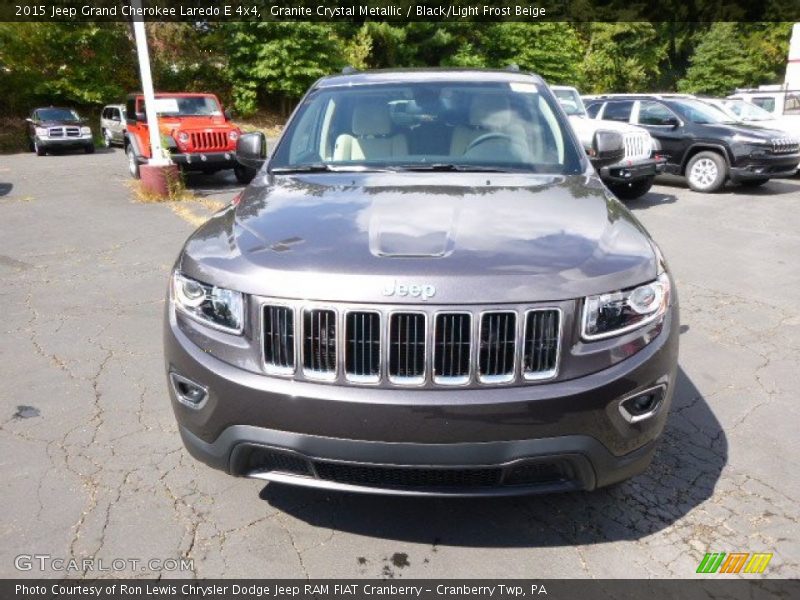 Granite Crystal Metallic / Black/Light Frost Beige 2015 Jeep Grand Cherokee Laredo E 4x4
