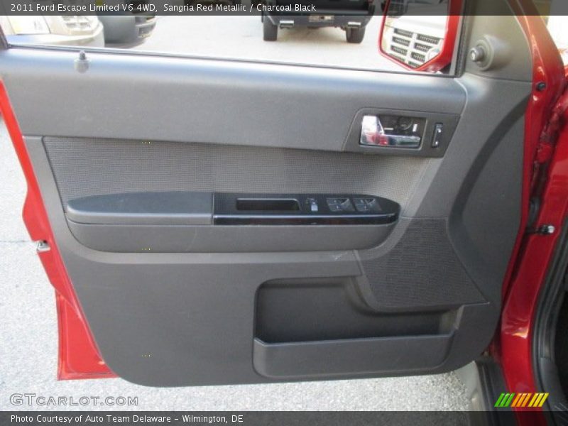 Sangria Red Metallic / Charcoal Black 2011 Ford Escape Limited V6 4WD