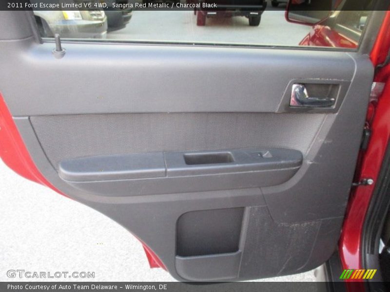 Sangria Red Metallic / Charcoal Black 2011 Ford Escape Limited V6 4WD