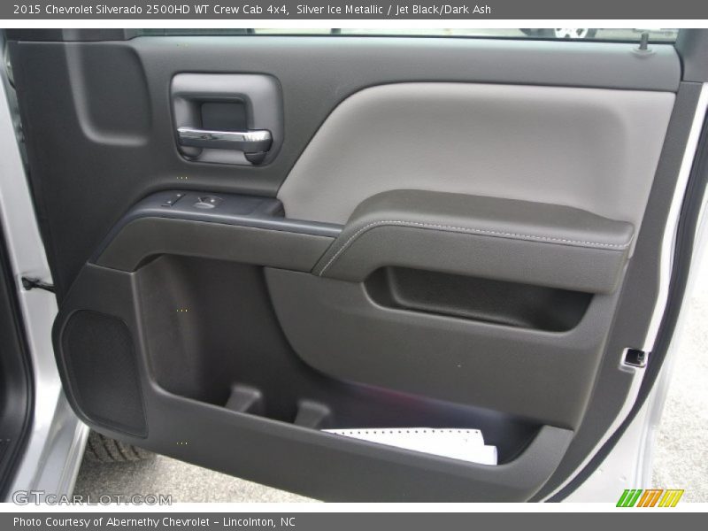 Silver Ice Metallic / Jet Black/Dark Ash 2015 Chevrolet Silverado 2500HD WT Crew Cab 4x4