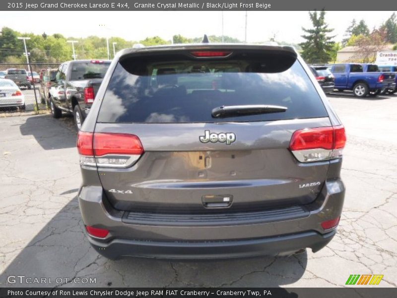 Granite Crystal Metallic / Black/Light Frost Beige 2015 Jeep Grand Cherokee Laredo E 4x4