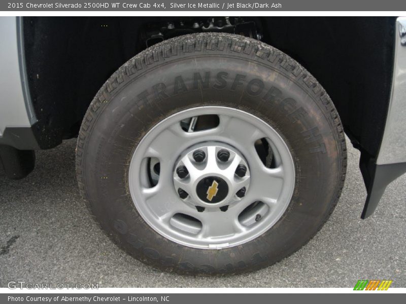 Silver Ice Metallic / Jet Black/Dark Ash 2015 Chevrolet Silverado 2500HD WT Crew Cab 4x4