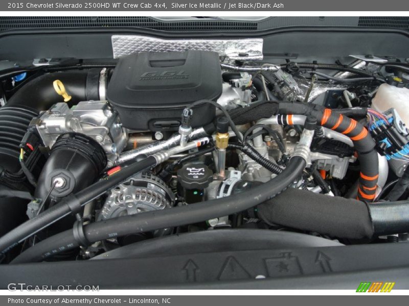 Silver Ice Metallic / Jet Black/Dark Ash 2015 Chevrolet Silverado 2500HD WT Crew Cab 4x4