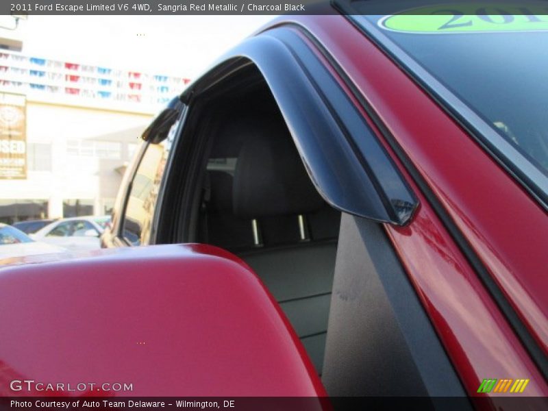 Sangria Red Metallic / Charcoal Black 2011 Ford Escape Limited V6 4WD