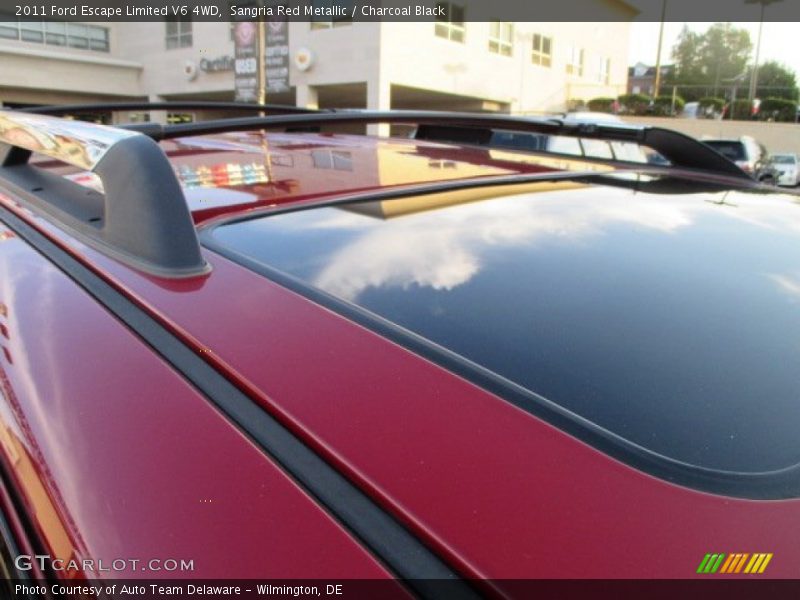 Sangria Red Metallic / Charcoal Black 2011 Ford Escape Limited V6 4WD