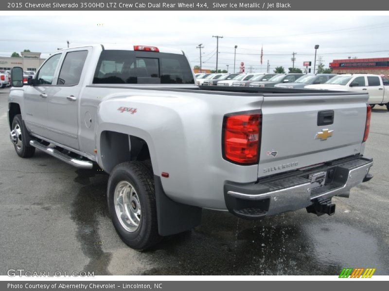 Silver Ice Metallic / Jet Black 2015 Chevrolet Silverado 3500HD LTZ Crew Cab Dual Rear Wheel 4x4