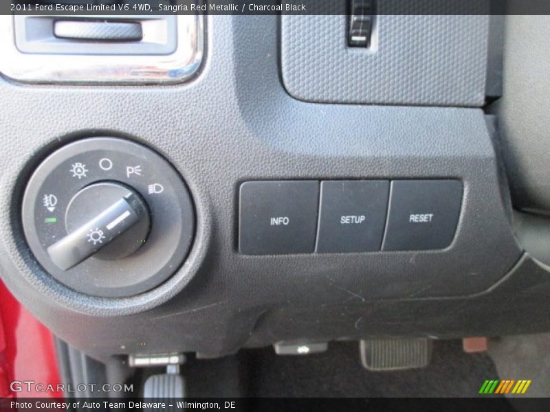 Sangria Red Metallic / Charcoal Black 2011 Ford Escape Limited V6 4WD