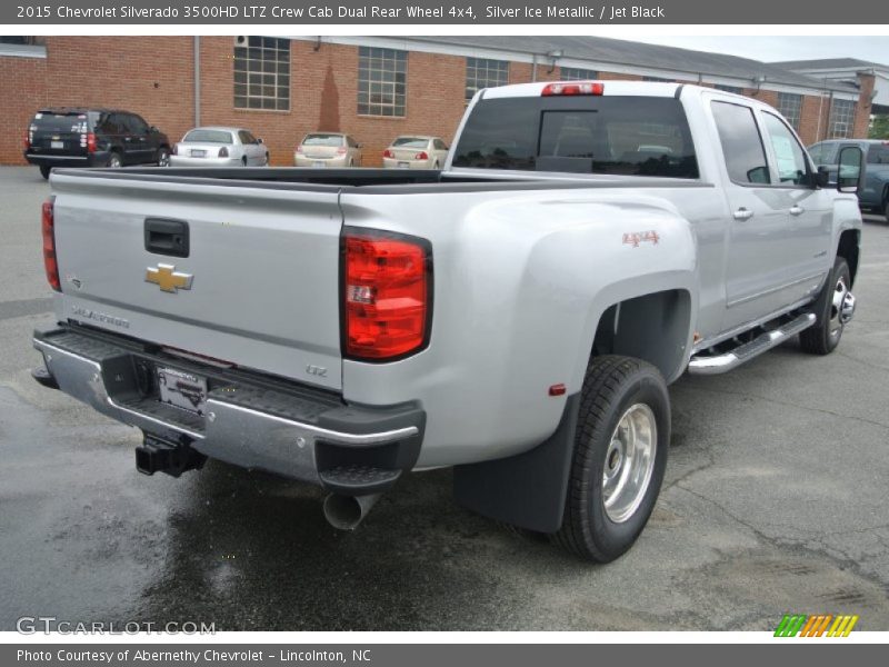 Silver Ice Metallic / Jet Black 2015 Chevrolet Silverado 3500HD LTZ Crew Cab Dual Rear Wheel 4x4