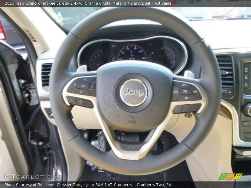Granite Crystal Metallic / Black/Light Frost Beige 2015 Jeep Grand Cherokee Laredo E 4x4