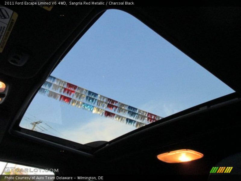 Sangria Red Metallic / Charcoal Black 2011 Ford Escape Limited V6 4WD