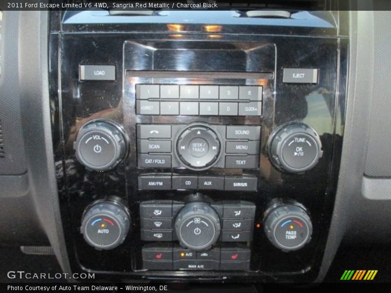 Sangria Red Metallic / Charcoal Black 2011 Ford Escape Limited V6 4WD