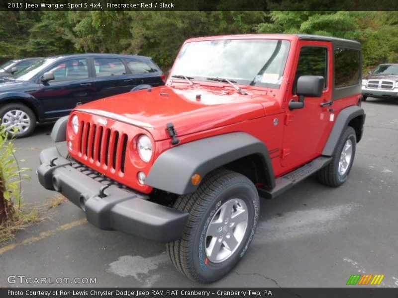Firecracker Red / Black 2015 Jeep Wrangler Sport S 4x4