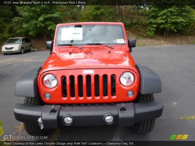 Firecracker Red / Black 2015 Jeep Wrangler Sport S 4x4