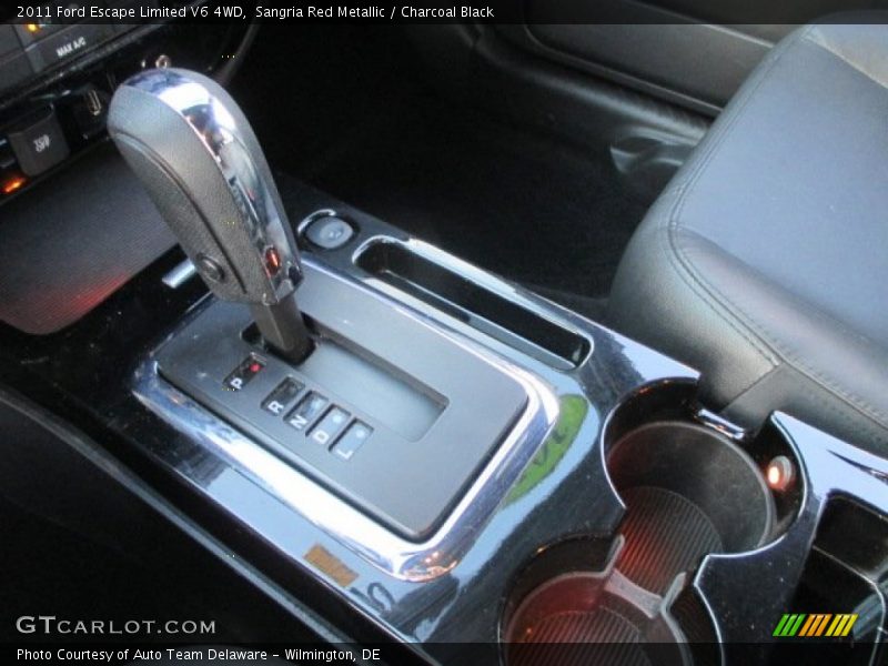 Sangria Red Metallic / Charcoal Black 2011 Ford Escape Limited V6 4WD