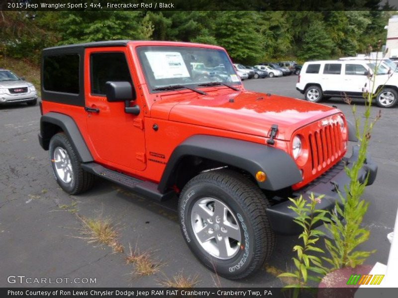 Firecracker Red / Black 2015 Jeep Wrangler Sport S 4x4