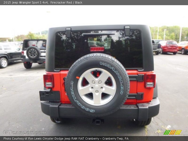 Firecracker Red / Black 2015 Jeep Wrangler Sport S 4x4
