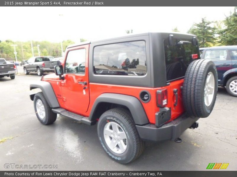 Firecracker Red / Black 2015 Jeep Wrangler Sport S 4x4