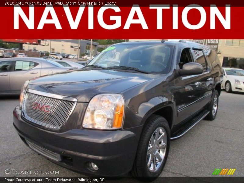 Storm Gray Metallic / Ebony 2010 GMC Yukon XL Denali AWD