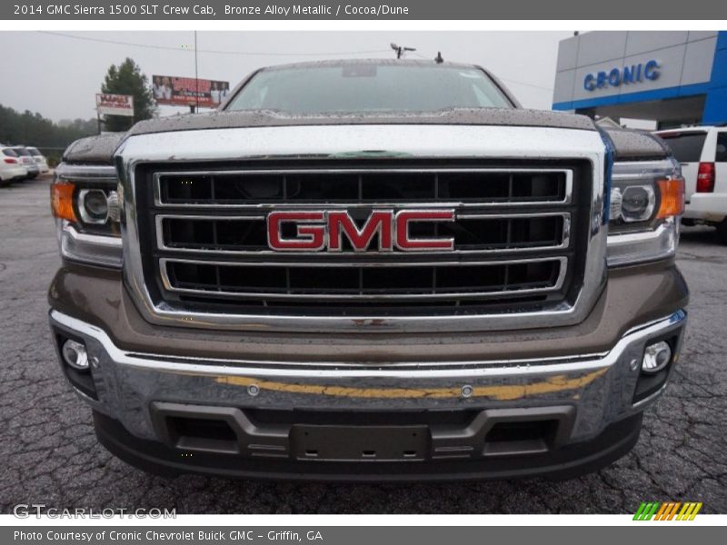 Bronze Alloy Metallic / Cocoa/Dune 2014 GMC Sierra 1500 SLT Crew Cab